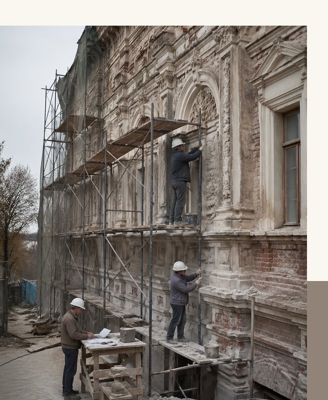 Реставрация объектов культурного наследия под ключ в Сланцах